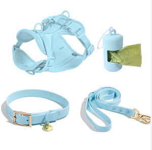 Arnés y Correa de Lujo Premium para Perros, Impermeable, de PVC y Neopreno, sin Tirones, con Logotipo Personalizado de Diseñador - Product Image 5