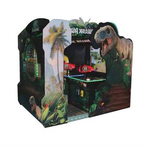 Machine de jeu de tir sur cible électronique Dinosaure, 2 joueurs, d'intérieur, à monnayeur, 450W, en métal/plastique/acrylique - Product Image 1