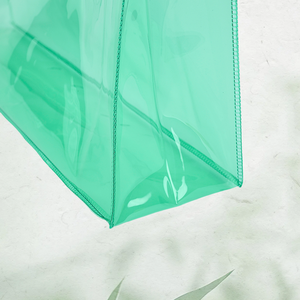 Fourre-tout d'épicerie réutilisable avec poignée en PVC personnalisée thermoscellée pour emballage de vente au détail, voyage, usage quotidien - Product Image 5