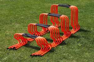 Ensembles d'obstacles d'agilité professionnels 2025 - Équipement d'entraînement de vitesse réglable pour le football et le soccer |   Base antidérapante avec poignées de transport - Product Image 6