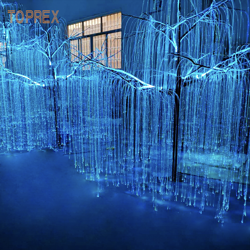Toprex LED Fiber Optic Willow Tree Lights - Outdoor Decorative Lighting for Christmas Weddings
