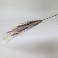 Vente en gros de feuilles artificielles longues en mousse PE de 115 cm, feuilles ondulées séchées artificielles, couleur personnalisée pour les arrangements floraux de mariage et d'hôtel