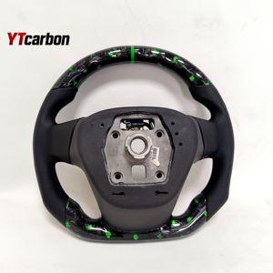 YTcarbon para Astra Insigina Mokka Zafira Cascada <span class=keywords><strong>GS</strong></span> OPC Racing Style Custom Forged Green Flakes Volante de fibra de carbono - Product Image 2