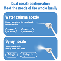 Irrigateur nasal électrique pour le soulagement des allergies et de la sinusite, 200 ml, 4 modes, Neti Pot, kit de rinçage nasal sans fil, livraison directe