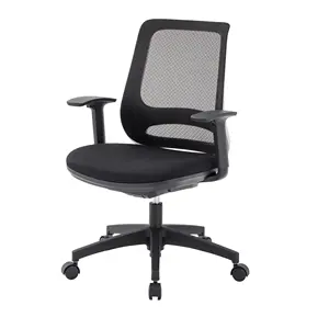 GT2-A Wholesale 2D braço ajustável luxo ergonômico computador malha escritório cadeira com nylon base