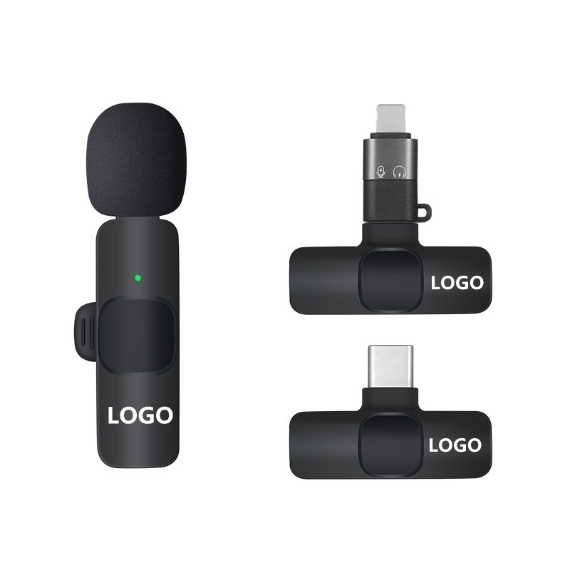 OEM ODM беспроводной петличный микрофон, K8 микрофон для записи видео Vlog для Android & iPhone шумоподавление