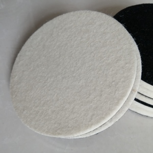 5 بوصة صوف لباد وسادة تلميع مع خطاف يتدفقون وحلقة الظهر أوم قرص جلخ قابل للتخصيص لتلميع عجلات التلميع - Product Image 5