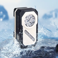 Lampe LED multifonctionnelle EDC avec affichage électronique, rétroéclairage sept couleurs, aimant puissant, lampe torche détachable à clipser sur casquette