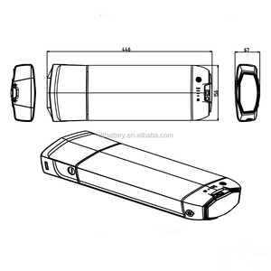 36V 10.4Ah 13Ah 17Ah Batterie Rack Arrière 36V 15Ah Batterie De Vélo Électrique pour Bafang BBS01 BBS02 <span class=keywords><strong>Tongsheng</strong></span> <span class=keywords><strong>TSDZ2</strong></span> moteur - Product Image 3