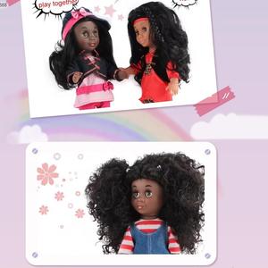Noir mode poupée jouet filles cadeau semblant jouer 14 pouces réaliste afro-américain Mini Reborn doux Silicone bébé poupées - Product Image 2