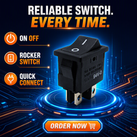 Interrupteur à bascule 125V 5A IP67 SPDT ON-OFF 4P à connexion par broches pour équipement électrique