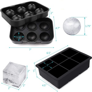 Moldes de Silicona para Cubitos de Hielo Cuadrados, Precio de Fábrica, para Hacer 8 Cubos de Hielo Gigantes para Whisky, Tamaño Grande - Product Image 6