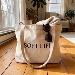 Sac fourre-tout en toile de coton biologique recyclé, imprimé sur mesure, grand format, réutilisable, avec logo - Product Image 1