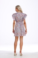 Robe pour femmes de style nouveau, 100% coton, imprimé géométrique, robes de soirée pour femmes