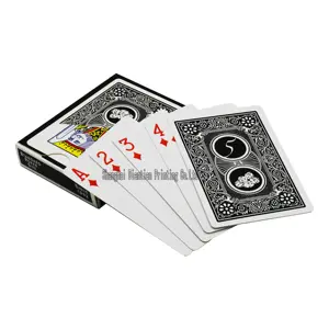 Hot Sale Stock Benutzer definierte Logo Spielkarten Casino Poker Karten