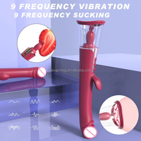 Fabrikpreis 9 Saugmodi 9 Vibrationsmodi Klitoris-Sauger Zungenvibrator USB Wiederaufladbar Erwachsenen-Sexspielzeug für Damen