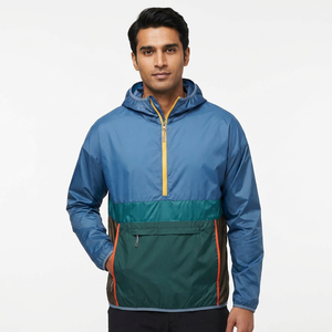 <b>Men's</b> Windbreaker Waterproof <b>Rain</b> <b>Jacket</b> Custom Logo Spring Fashion <b>Lightweight</b> <b>Men</b> Patchwork Hooded Hiking <b>Jacket</b> - Product Image 1