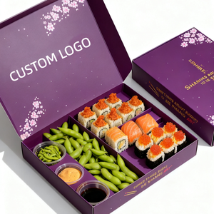 Boîte à <span class=keywords><strong>poulet</strong></span> frit pliable et recyclable avec logo personnalisé, boîte en papier pour biscuits avec compartiment intérieur pour sauce, compartiment pour <span class=keywords><strong>charcuterie</strong></span> - Product Image 5