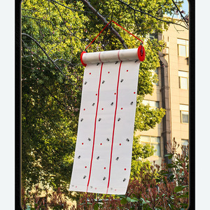 Disposable Hanging Fly Trap Roll | Industrial Strength Insect <b>Glue</b> Tape for Houseflies Mosquitoes Gnat Control - Product Image 3