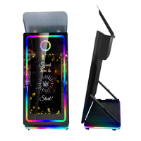 Nouvelle cabine photo miroir compatible SLR, portable, à écran tactile, impression instantanée, coque d'imprimante photo numérique en métal