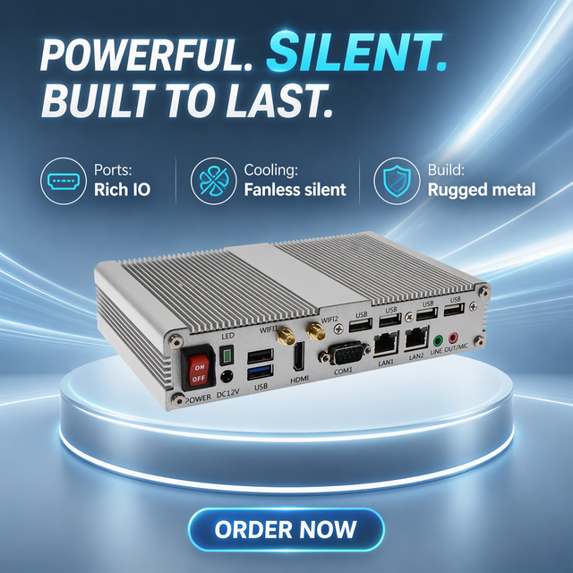 High Quality J1900 2.0GHz Quad-Core Processor All-in-One Panel PC Industrial Mini PC Fanless Design Promotional Embedded