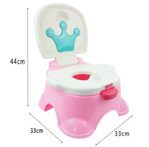 पोर्टेबल कार्टून पैटर्न बेबी पोटी सीट बच्चों और लड़कियों के लिए पोटी ट्रेनिंग चेयर प्लास्टिक शौचालय - Product Image 4