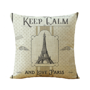 Patrón de París Impresión digital Sofá Coche Almohada y funda de cojín Funda de cojín elegante con diseño intrincado - Product Image 5