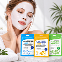 Masque éclaircissant à la vitamine C, masque visage illuminateur VC, masque visage coréen au collagène en marque privée, acide hyaluronique, logo personnalisé, 25g
