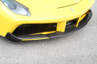 Nouveau pare-chocs avant en Fiber de carbone avec Clips pour Ferrari 488 GTB Spyder diffuseur avant en carbone sec Angle d'enveloppement latéral