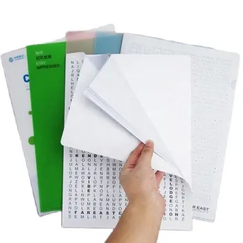 Custom Print Plastic L Shape A4 Size Pp Document Folder Transparent File Folder With Pockets