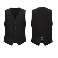 Gilet et veste de service personnalisés de haute qualité avec logo pour serveur de restaurant, uniforme pour réceptionniste d'hôtel, costume formel