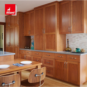 Puertas de Gabinete de Cocina Allad Transition Honey Oak, Soluciones de Almacenamiento Inteligente Magic Corner para Gabinetes de Cocina Chestnut Shaker - Product Image 4