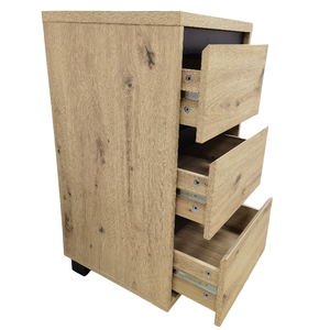 <strong>Walnut</strong> Brown Office 3-<strong>Drawer</strong> Storage Cabinets Living Room Chest of <strong>Drawers</strong> - Product Image 3