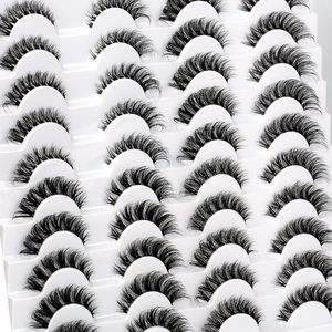 <b>Mink</b> Eyelashes <b>Mink</b> <b>Lashes</b> Fluffy 16mm 15mm Volume Natural Full Strip <b>Mink</b> Eyelashes - Product Image 5