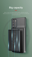 Étui de téléphone portable avec batterie de secours à clip souple portable pour Google Pixel 9A, coque de batterie, batterie externe, housse