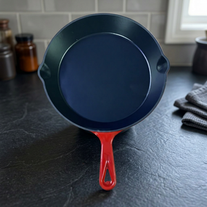 Poêle en fonte émaillée robuste, poêle à frire en fonte pré-culottée, ustensiles de cuisson OEM en gros - Product Image 2