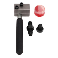 Kit d'outils de réparation et d'élargissement de tubes en acier à haute teneur en carbone, avec embout renforcé, pour double évasement universel de tubes de frein, pour voitures et camions