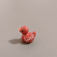 Figurine miniature en PVC de canard de rugby créatif pour micro-paysage en mousse, accessoires de décoration DIY