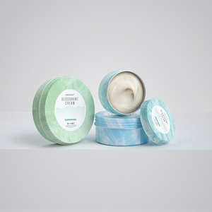 Custom Premium Aluminum Jar Deodorant Cream Refillable Cosmetic Container Screw Lid <b>Tin</b> Skin Care Balm Packaging Recycled - Product Image 1