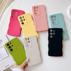 Funda de Silicona para Teléfono Móvil, Diseño Simple y Elegante, Color Puro, para Samsung 21 22 Plus 23 24 25 26 Ultra A34 A53 A54 - Product Image 1