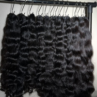 12a Cheveux bruts du temple indien vierges non traités, Cheveux vierges indiens bruts non traités, Cheveux indiens crus à cuticule alignée d'Inde