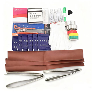 ערכת סיום כבלים 35kV מתח גבוה, חיצונית/פנימית, מגומי סיליקון, מתכווצת בקור, עם חיבורים וקיט חיבור - Product Image 6