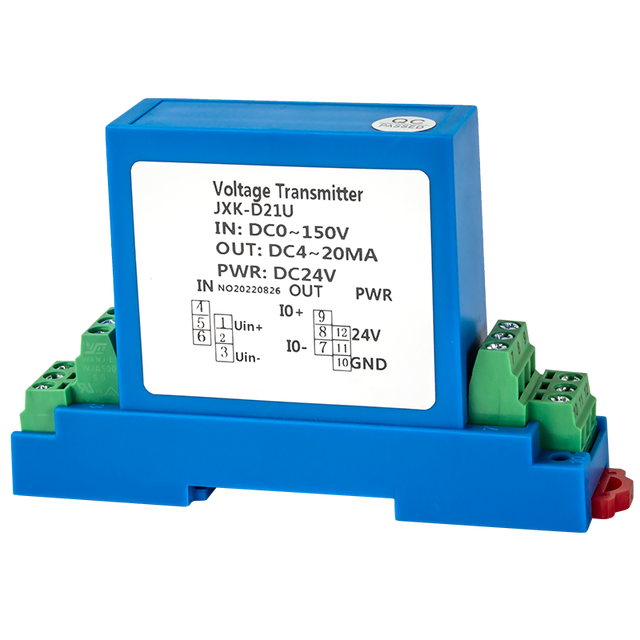 AC/DC Voltage Transmitter 4-20mA 0-20mA 0-10V 0-5V 1-5V RS485 Relays Signal Output AC DC 0-1000V Voltage Sensor Converter