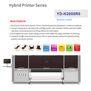 Yotta h2000 בפורמט גדול pvc חומרים סרט pvc 2 מ 'שטוח ו רול לגלגל כל-in-one מדפסת הזרקת דיו היברידית - Product Image 2