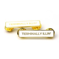 Broche Logo personnel de haute qualité, broche de luxe, en métal, avec lettres de l'alphabet, 1 pièce