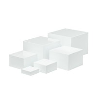 Ensemble de 6 supports carrés en acrylique pour buffet de mariage, présentoir à gâteaux et desserts