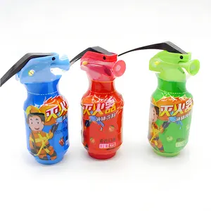 Wholesale Custom Toy Candy Fire Extinguisher Shaped Fruity Liquid Sweet Toy Sour Candy Spray