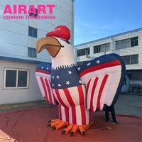 Promotion Aigle gonflable géant, aigle gonflable modèle animal avec chapeau