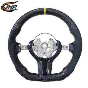 Cuir en fibre de carbone pour <span class=keywords><strong>volant</strong></span> pour M3 M4 F80 F82 Série 3 LED personnalisable Sport - Product Image 3