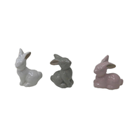 Mignon petit lapin en céramique de Pâques pour la décoration de printemps à la maison Objet en céramique mignon pour la décoration intérieure